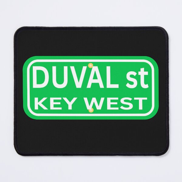 Item preview, Key West Duval Street Sign Family vacation souvenir Florida designed and sold by erozzz.