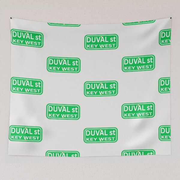 Item preview, Key West Duval Street Sign Family vacation souvenir Florida designed and sold by erozzz.