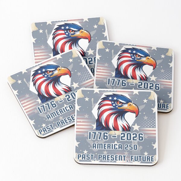 Item preview, Past Present Future Eagle – America, 250 anniversary tee designed and sold by digitalbitcraft.