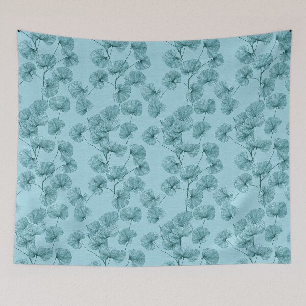Item preview, Transformative Teal Pattern Collection – 2026 Color Trend, Modern Concentric Art Nouveau Circles designed and sold by Ewa Miller.