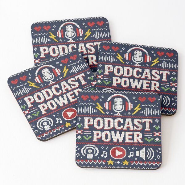 Item preview, Podcast Power – Creative knitting pattern design for podcasters designed and sold by Mauswohn.