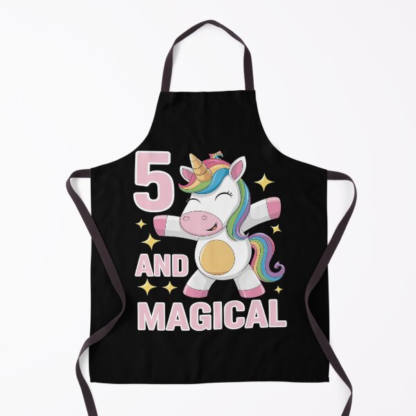Item preview, 5 And Magical Girls 5th Birthday Unicorn 5 Year Old Girl designed and sold by MarkLeedsArt.