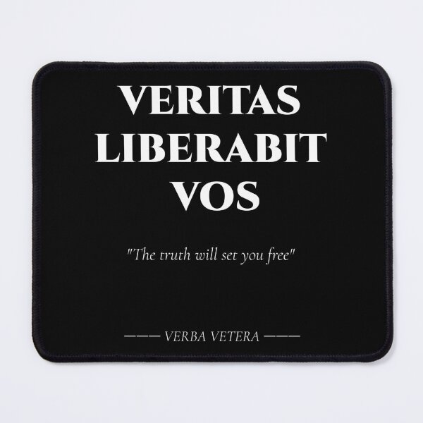 Item preview, Veritas Liberabit Vos – Latin Quote About Truth designed and sold by BrushRushX.