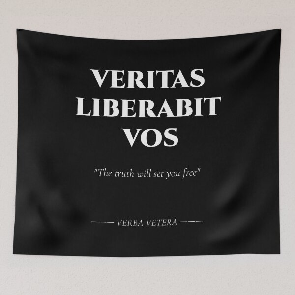 Item preview, Veritas Liberabit Vos – Latin Quote About Truth designed and sold by BrushRushX.