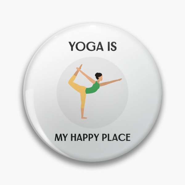 Artikelvorschau, Yoga is my happy place entworfen und verkauft von SchlenzVentures.