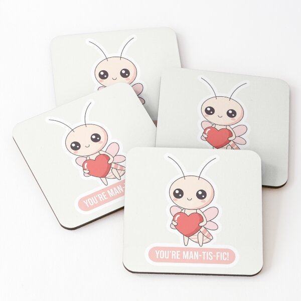 Item preview, Kawaii Pink Ladybug Ladybug-ly Loved Valentine Minimalist Sticker designed and sold by arup7980.