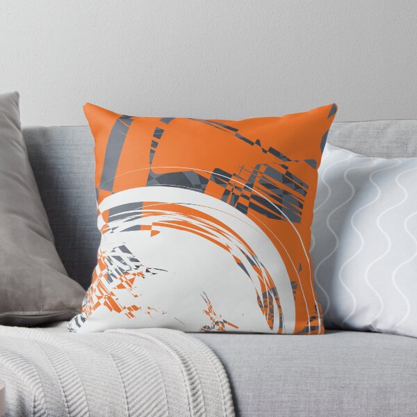Gris orangé Coussin