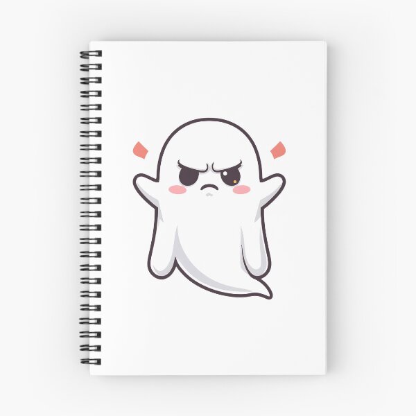 Item preview, Defiant Ghost Sticker – Cute Ghost Character with Attitude designed and sold by Kavya Art.