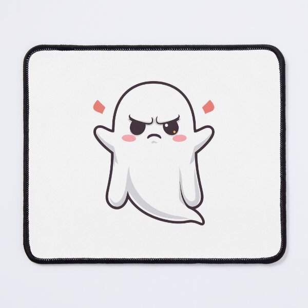 Item preview, Defiant Ghost Sticker – Cute Ghost Character with Attitude designed and sold by Kavya Art.