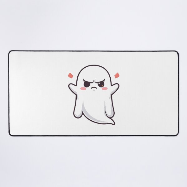 Item preview, Defiant Ghost Sticker – Cute Ghost Character with Attitude designed and sold by Kavya Art.