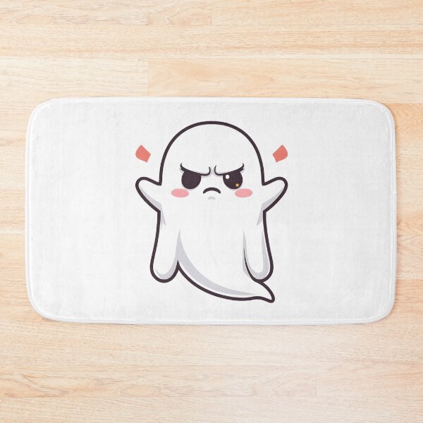 Item preview, Defiant Ghost Sticker – Cute Ghost Character with Attitude designed and sold by Kavya Art.