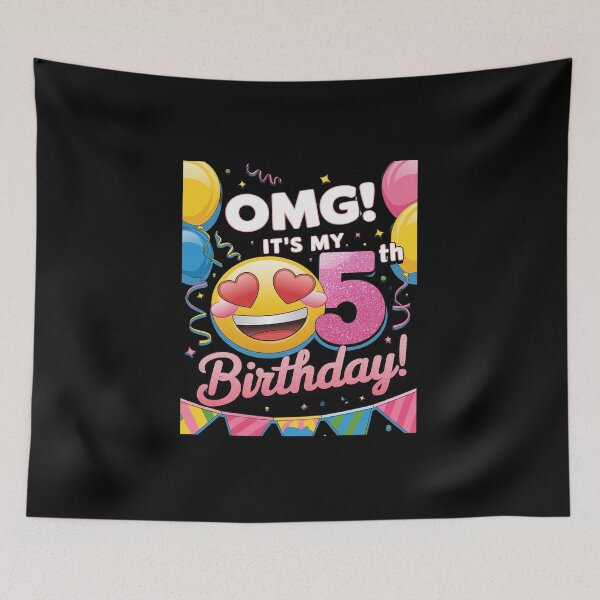 Item preview, 5 Years Old Unicorn Flossing 5th Birthday Girl Unicorn Party  designed and sold by DigitaldeligArt.