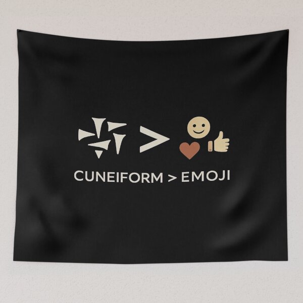 Item preview, Cuneiform Is Better Than Emojis designed and sold by Retr0Tshirts.