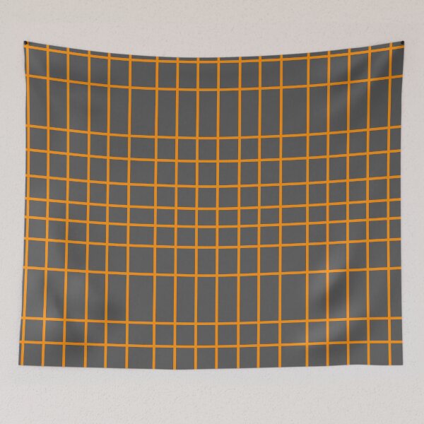 Item preview, Orange Uneven Grid designed and sold by TallyCreative.