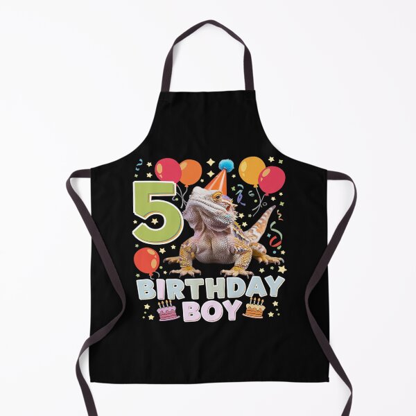 Item preview, 5th Birthday Boy Bearded Dragon 5 Years Old Bday Party  designed and sold by MarkLeedsArt.