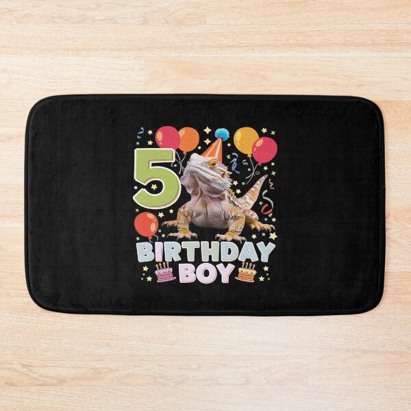 Item preview, 5th Birthday Boy Bearded Dragon 5 Years Old Bday Party  designed and sold by MarkLeedsArt.
