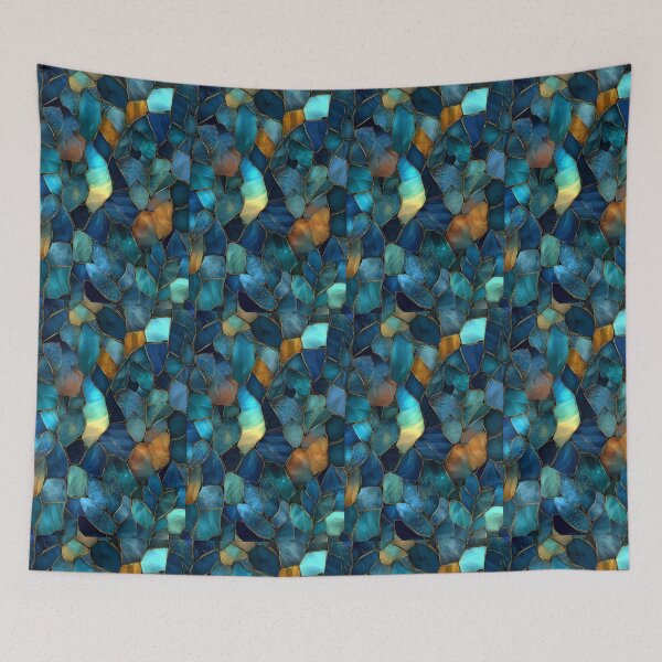 Item preview, Transformative Teal Pattern Collection – 2026 Color Trend, Modern Concentric Art Nouveau Circles designed and sold by Ewa Miller.