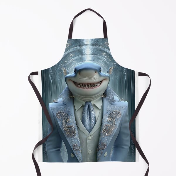 Item preview, Savvy Shark in Elegant Suit with Charming Grin designed and sold by Artessie.