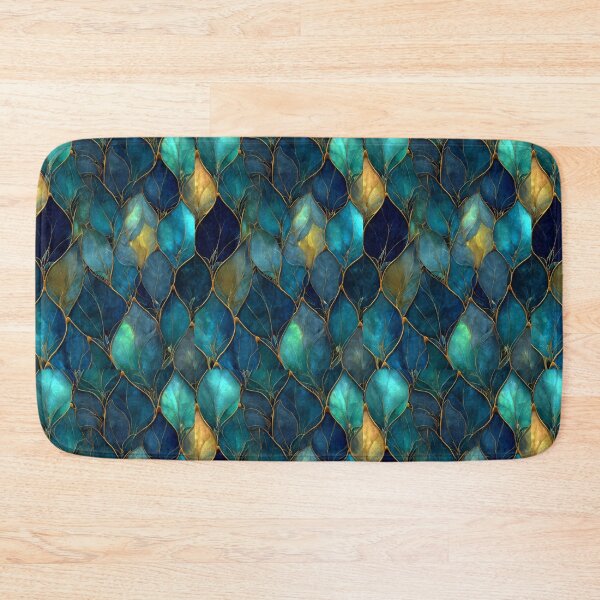 Item preview, Transformative Teal Pattern Collection – 2026 Color Trend, Modern Concentric Art Nouveau Circles designed and sold by Ewa Miller.