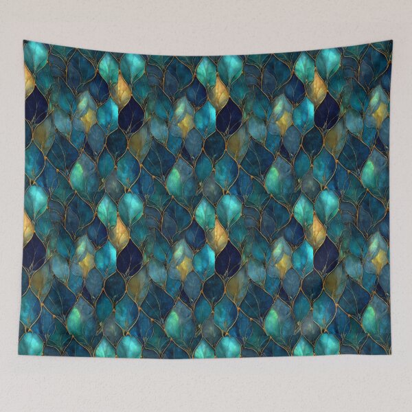 Item preview, Transformative Teal Pattern Collection – 2026 Color Trend, Modern Concentric Art Nouveau Circles designed and sold by Ewa Miller.