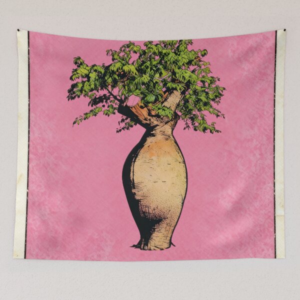 Item preview, Palo Borracho Silk Floss Tree Ceiba Loteria Card designed and sold by ConcienciaEco.
