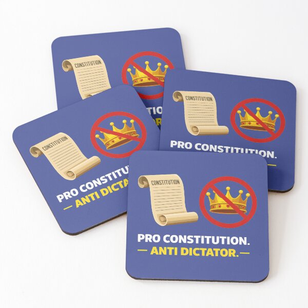 Item preview, Pro Constitution, Anti Dictator – Democratic Values Design designed and sold by ys96.