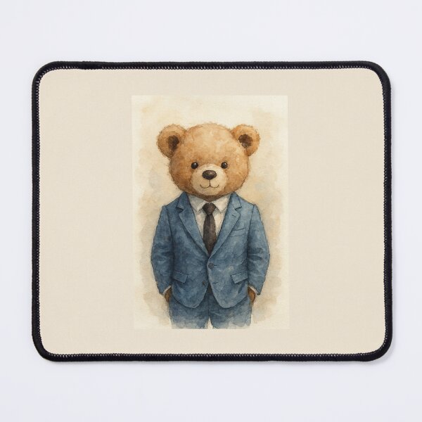 Item preview, Gentleman Teddy Bear Watercolor Art designed and sold by digitalcreati0n.