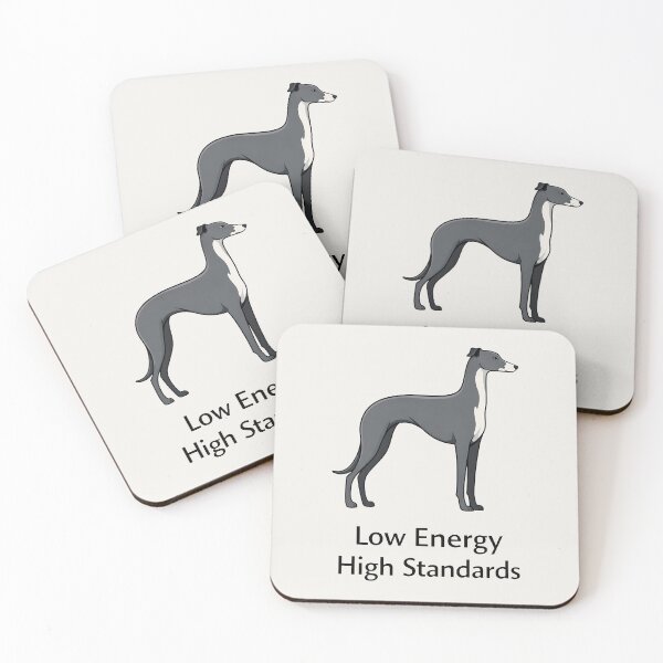 Item preview, Low Energy High Standards Greyhound Minimalist Design designed and sold by Ombrya.