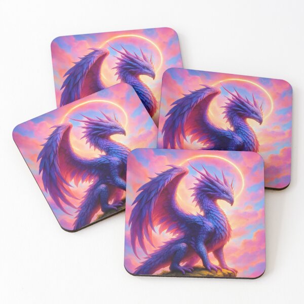 Artikelvorschau, Himmlischer Aurora-Drache – Mythische Fantasy Wächterkunst entworfen und verkauft von DrakariArt.