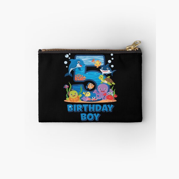 Item preview, 5th Birthday Party Ocean 5 Year Old Sea Fish Birthday Boy  designed and sold by DigitaldeligArt.