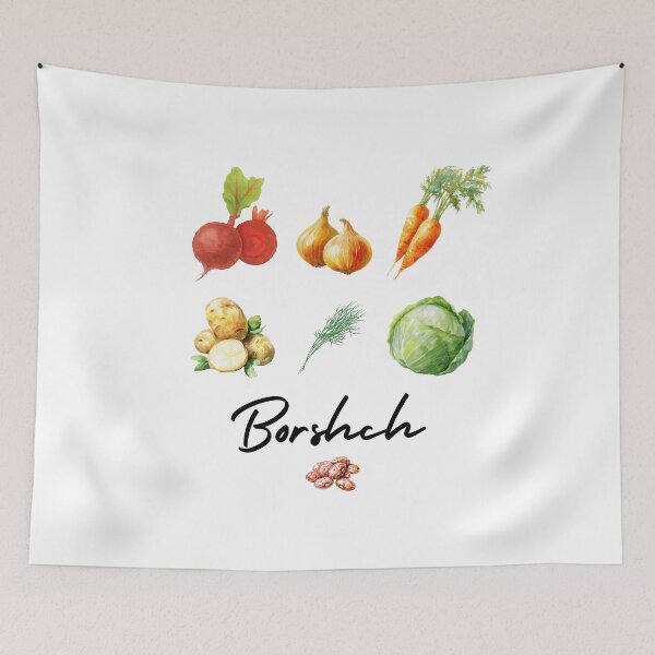 Item preview, Ukrainian Borshch. Ukrainian Theme. Vegetables, Gardening. Soup designed and sold by SofikoDesigns.
