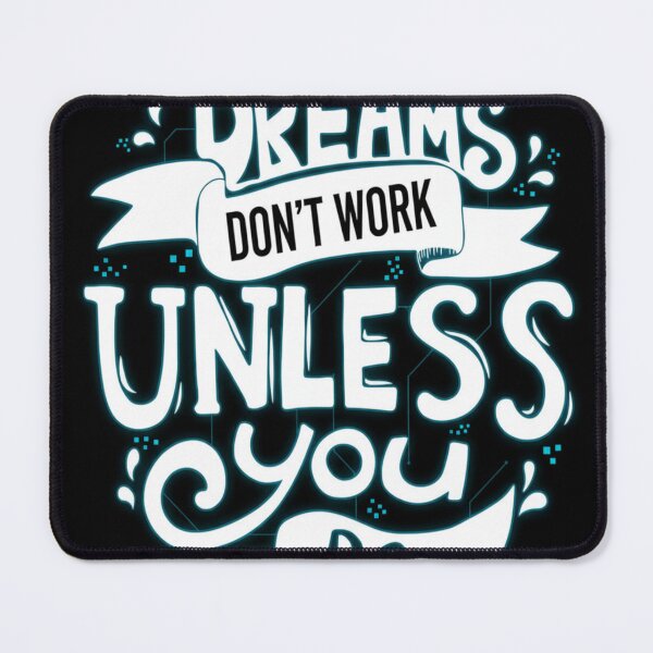 Item preview, Dreams Don’t Work Unless You Do – Motivational Neon Quote designed and sold by TheArtistHub7.