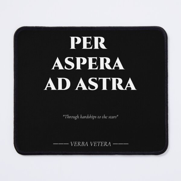 Artikelvorschau, Per Aspera Ad Astra – Lateinamerikanische Motivation durch Widrigkeiten entworfen und verkauft von BrushRushX.