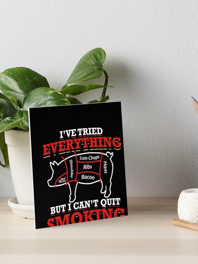 Smoking Meat Cheaper Than a Therapy Funny Hobby Gift Idea Greeting Card