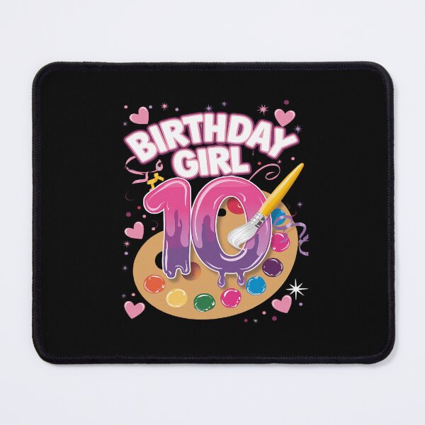 Item preview, 10th Birthday, Girl 10 Years, Painting Art, Number 10 designed and sold by MarkLeedsArt.