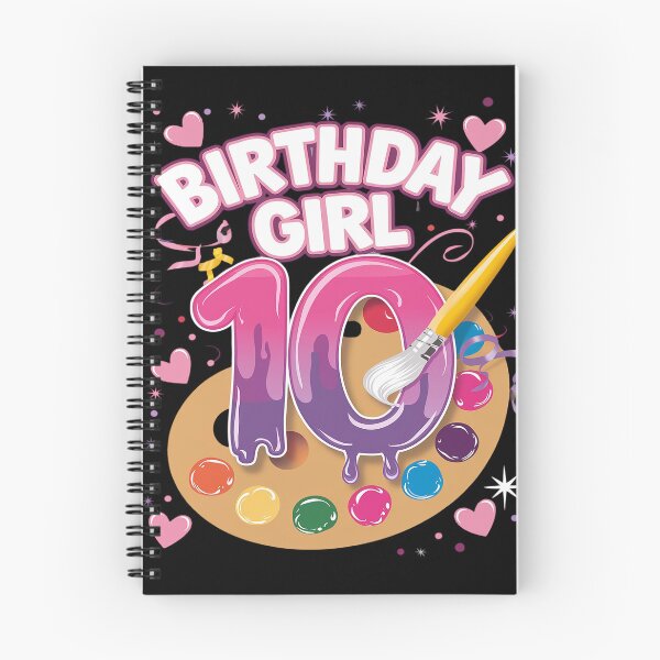 Item preview, 10th Birthday, Girl 10 Years, Painting Art, Number 10  designed and sold by MarkLeedsArt.