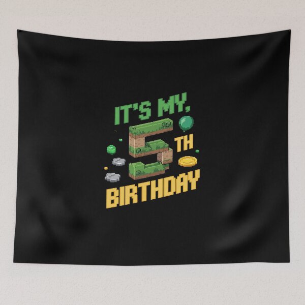 Item preview, Birthday Boy It's My 5th Birthday Gamer Pixel Number  designed and sold by DigitaldeligArt.