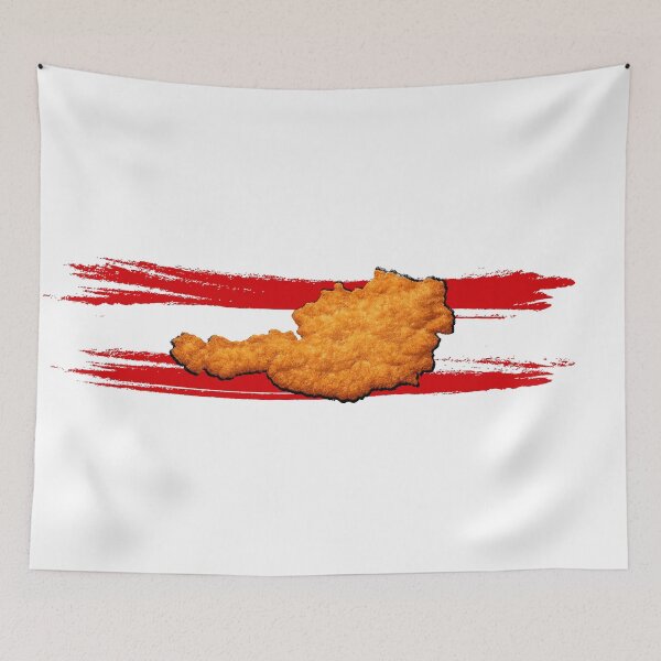 Item preview, Austrian Schnitzel National Dish Illustration designed and sold by CreareAT.
