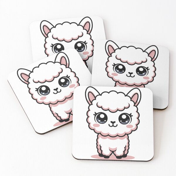 Item preview, Cute Black Alpaca Kawaii Cartoon – Adorable Llama Character Illustration designed and sold by Royalsticker.