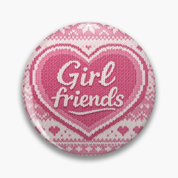 Item preview, Girlfriends Forever – Heartfelt Knitting Pattern Design in Pink designed and sold by Mauswohn.