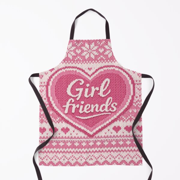 Item preview, Girlfriends Forever – Heartfelt Knitting Pattern Design in Pink designed and sold by Mauswohn.