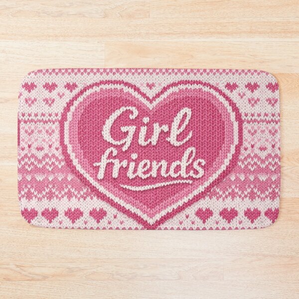 Item preview, Girlfriends Forever – Heartfelt Knitting Pattern Design in Pink designed and sold by Mauswohn.