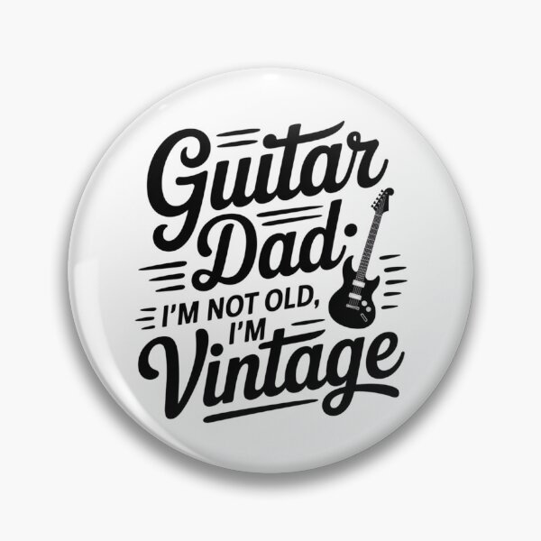 Item preview, "Vintage Vibes – Guitar Dad Tee" designed and sold by oldrockerdudes.
