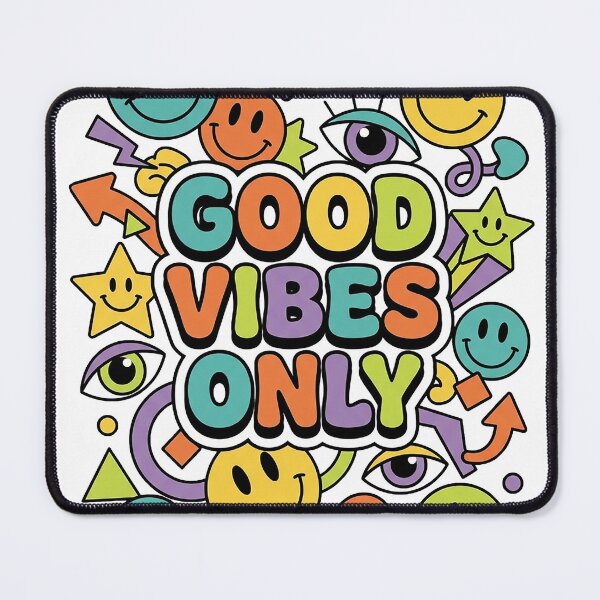 Item preview, Good Vibes Only Y2K T-Shirt | 90s Retro Smiley Sticker Aesthetic designed and sold by JaaGo PopLab.