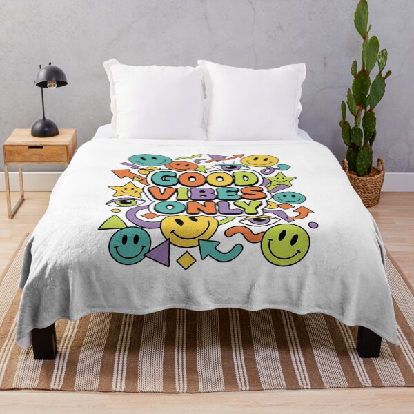 Item preview, Good Vibes Only Y2K T-Shirt | 90s Retro Smiley Sticker Aesthetic designed and sold by JaaGo PopLab.