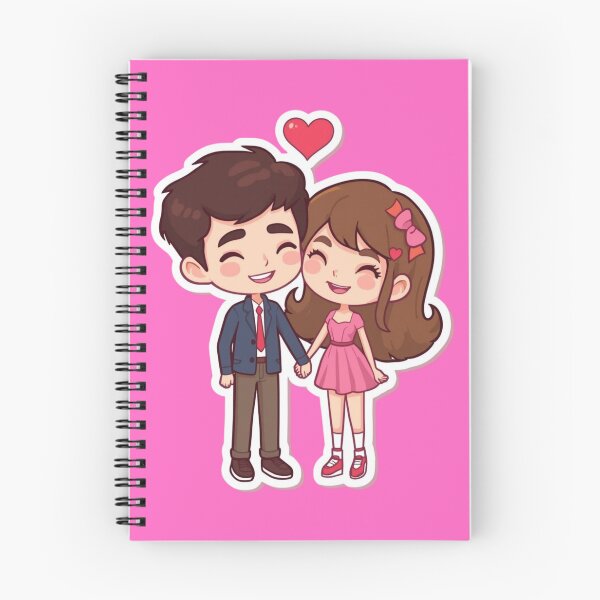 Item preview, Cute Chibi Couple in Love designed and sold by arksagme.