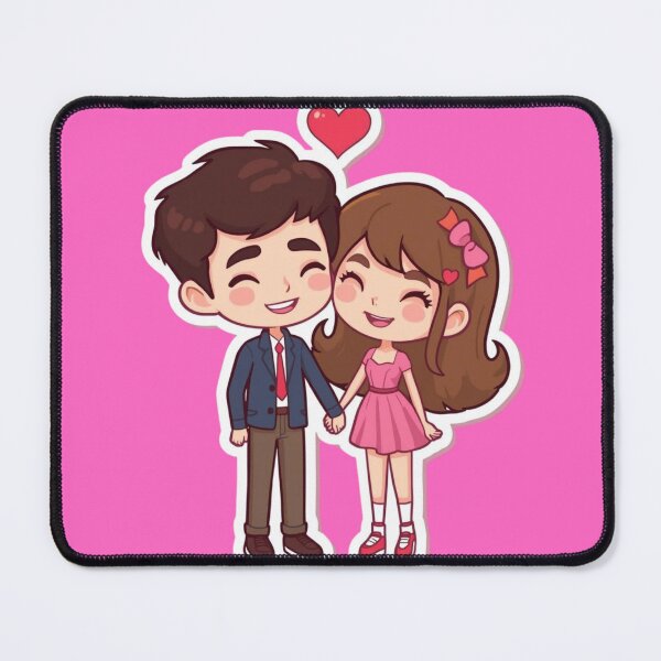 Item preview, Cute Chibi Couple in Love designed and sold by arksagme.