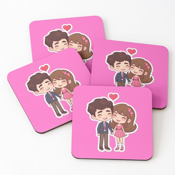 Item preview, Cute Chibi Couple in Love designed and sold by arksagme.