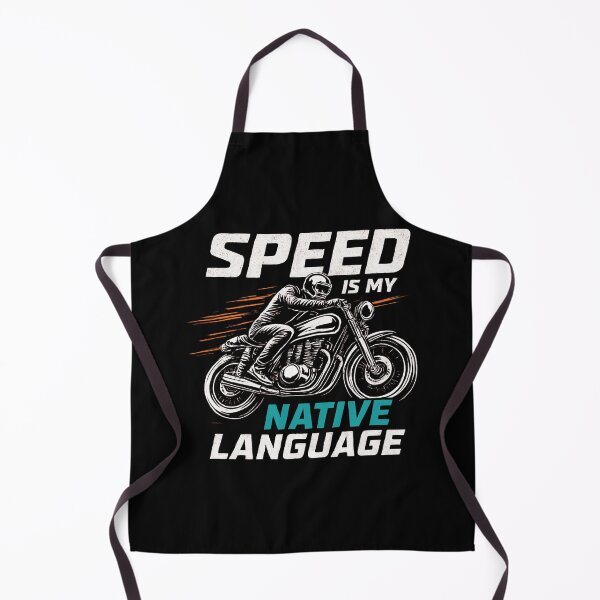 Item preview, Speed Is My Native Language – Motorcycle Racing & Rider Attitude T-Shirt designed and sold by RMTrendy.