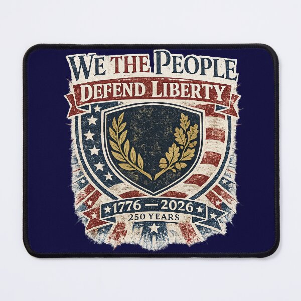 Item preview, We The People Defend Liberty Vintage Shield (1776–2026 | 250 Years) designed and sold by PoliticalArtist.